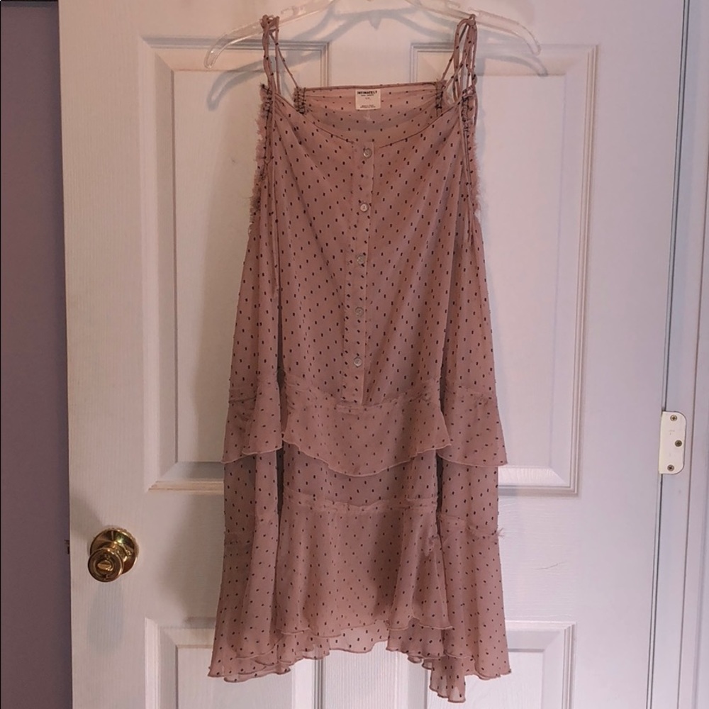 Free People Intimately blush pink blouse